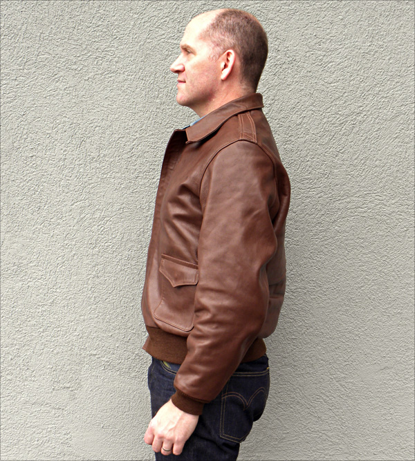 Good Wear Leather's David D. Doniger Type A-2 Side View