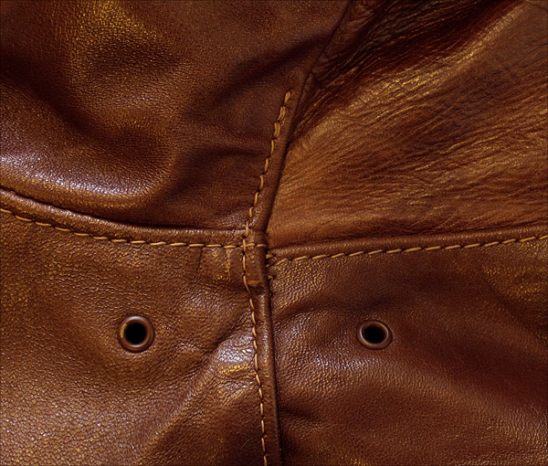 Good Wear Leather's J.A. Dubow Type A-2 Jacket Arm Seams