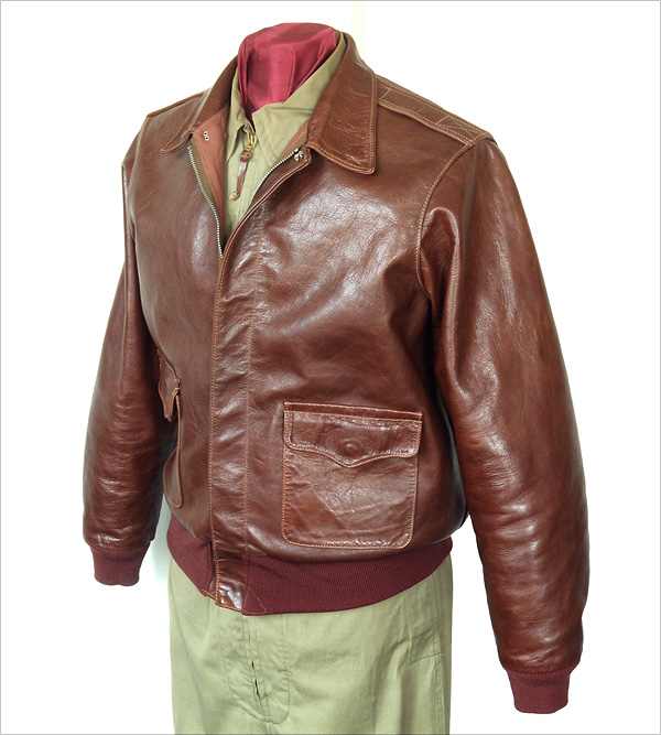 Good Wear Leather's J.A. Dubow Type A-2 Jacket Front View