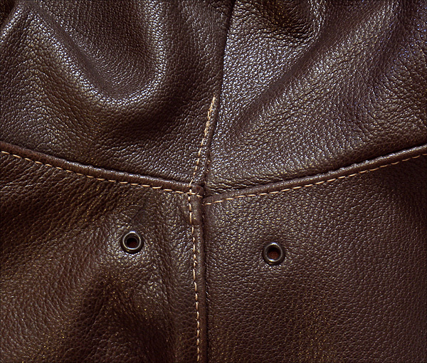 Good Wear Leather's J.A. Dubow Type A-2 Jacket Arm Seams