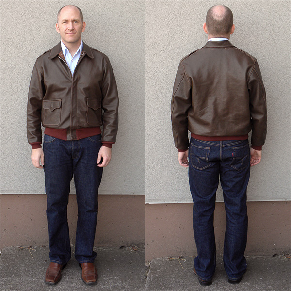 Good Wear Leather's J.A. Dubow Type A-2 Jacket Reverse View