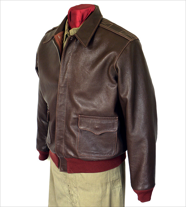Good Wear Leather's J.A. Dubow Type A-2 Jacket Front View