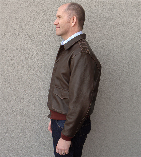 Good Wear Leather's J.A. Dubow Type A-2 Jacket Reverse View