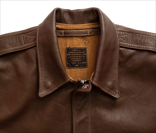 Good Wear Leather's J.A. Dubow Type A-2 Flight Jacket Collar