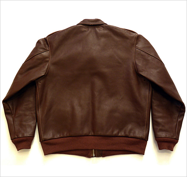 Good Wear Leather's J.A. Dubow Type A-2 Flight Jacket Flat Reverse