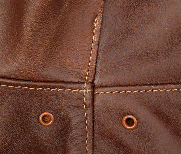 Good Wear Leather's J.A. Dubow Type A-2 Flight Jacket Arm Seams