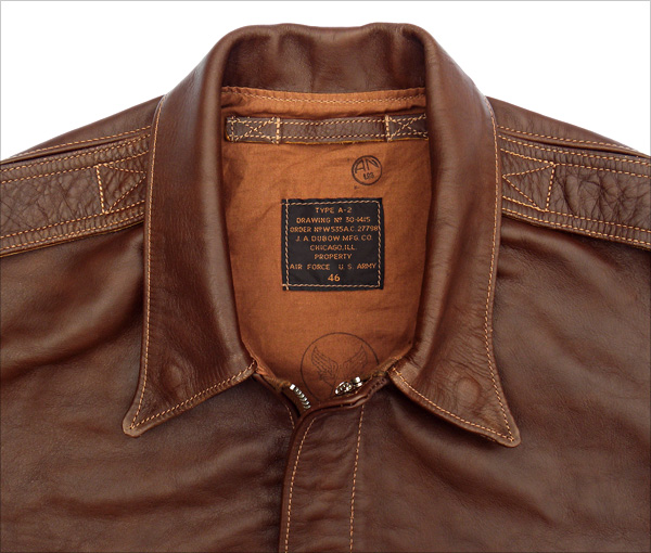 Good Wear Leather's J.A. Dubow Type A-2 Flight Jacket Collar