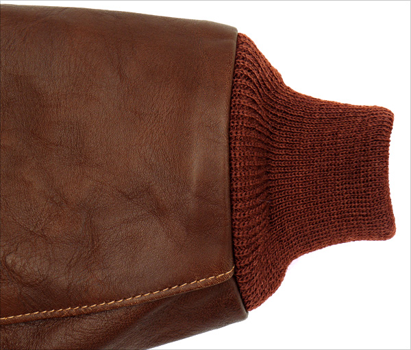 Good Wear Leather's J.A. Dubow Type A-2 Flight Jacket Cuff