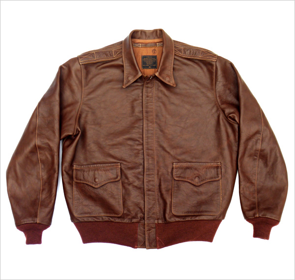 Good Wear Leather's J.A. Dubow Type A-2 Flight Jacket Flat Front