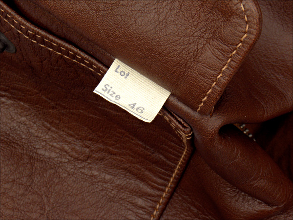 Good Wear Leather's J.A. Dubow Type A-2 Flight Jacket Pocket Tag