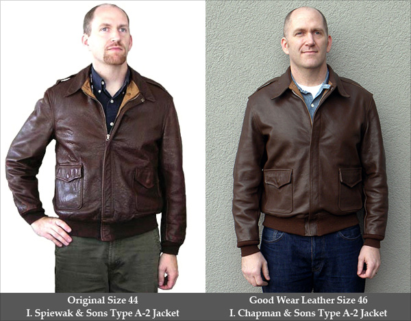Good Wear Leather I. Chapman & Sons Type A-2 Comparison