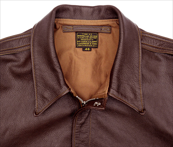 Good Wear Leather I. Chapman & Sons Type A-2 Jacket Collar