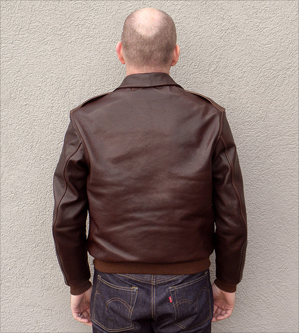 Good Wear Leather I. Chapman & Sons Type A-2 Jacket Reverse View 
