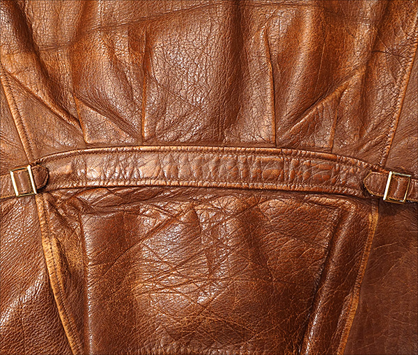 Original 1940s Gordon & Ferguson Horsehide Half-Belt Jacket