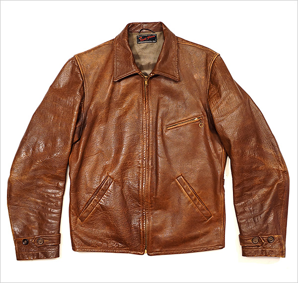Original 1940s Gordon & Ferguson Horsehide Half-Belt Jacket