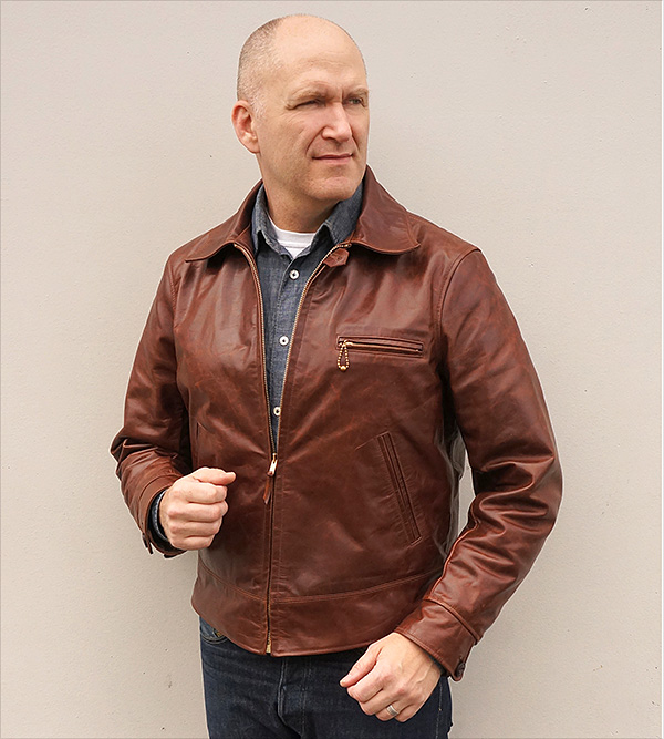 Good Wear Monarch Hercules Horween Horsehide Half Belt Leather Jacket