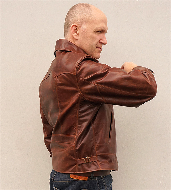 Good Wear Monarch Hercules Horween Horsehide Half Belt Leather Jacket