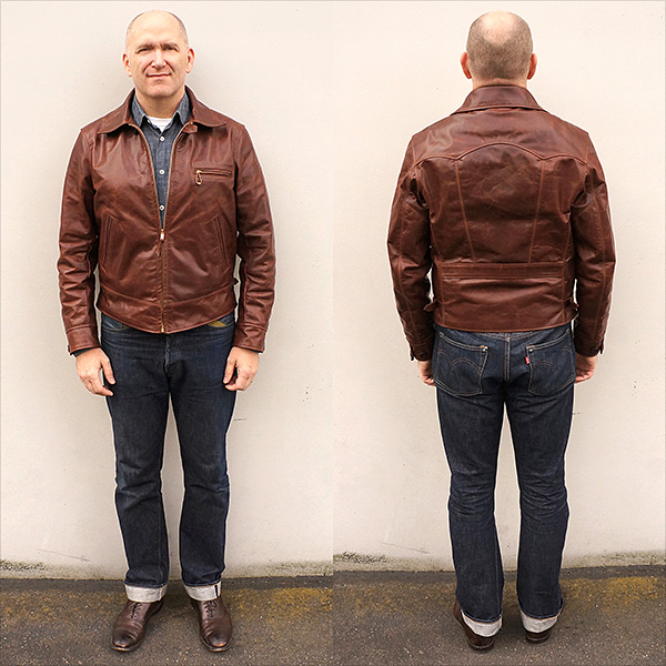 Good Wear Monarch Hercules Horween Horsehide Half Belt Leather Jacket