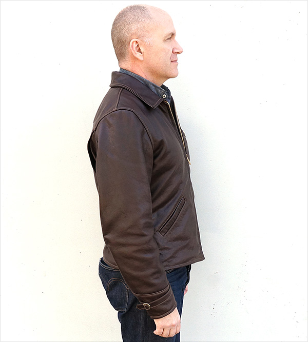 Good Wear Californian Ventura Steerhide Leather Half-Belt Jacket