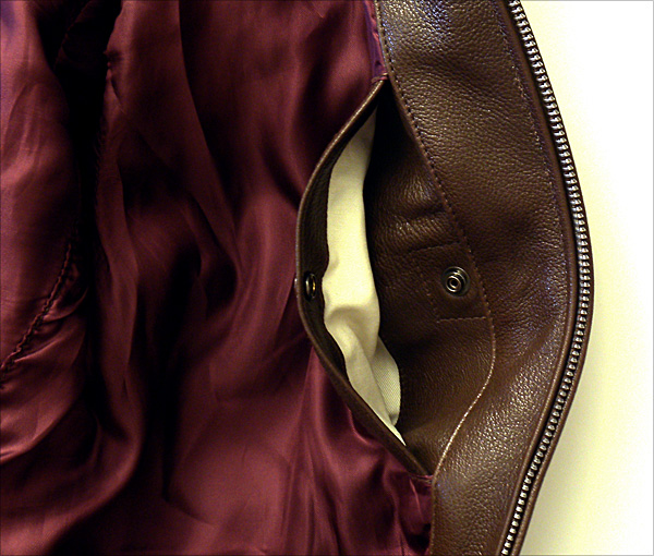 Good Wear Leather Monarch Mfg. Co. M-422 Jacket Inner Pocket