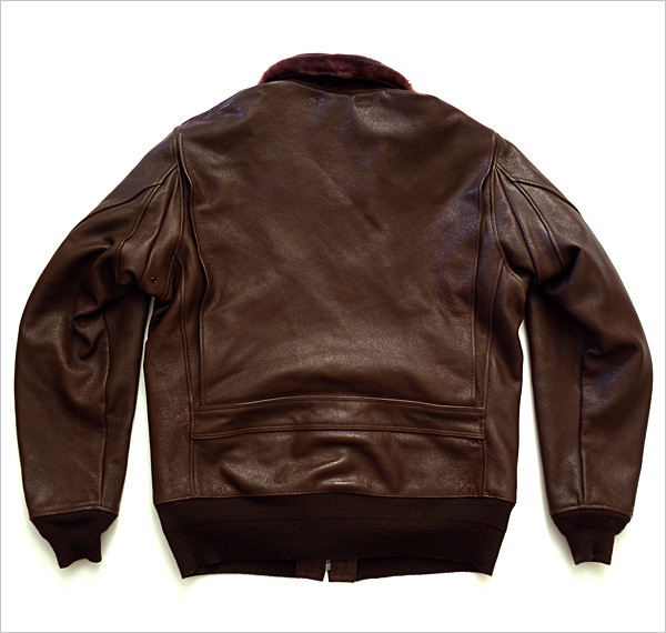 Good Wear Leather Monarch Mfg. Co. M-422 Jacket Reverse View Flat