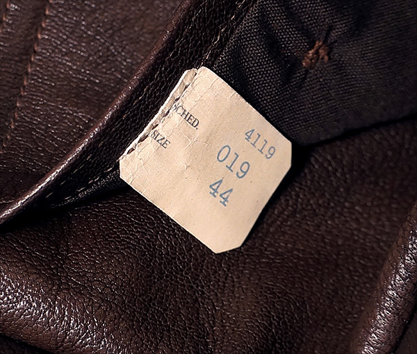 Good Wear Leather Monarch Mfg. Co. M-422 Jacket Pocket Tag