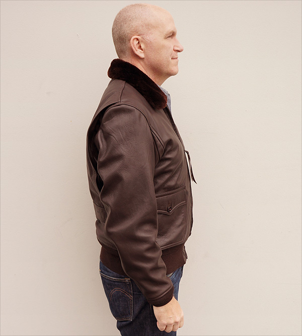 Good Wear Leather Monarch Mfg. Co. M-422 Jacket Side View