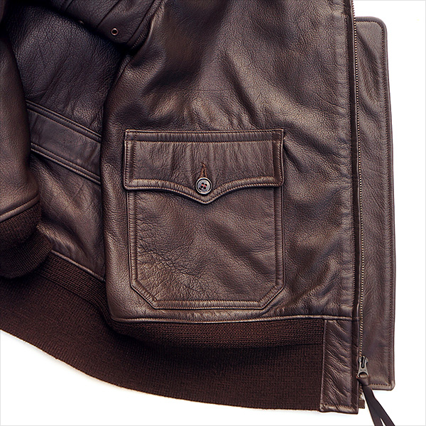 Good Wear Leather Monarch Mfg. Co. M-422 Jacket Wind Flap