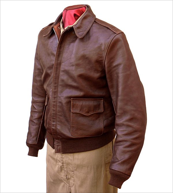 Good Wear Leather Monarch Type A-2 Jacket Front View 