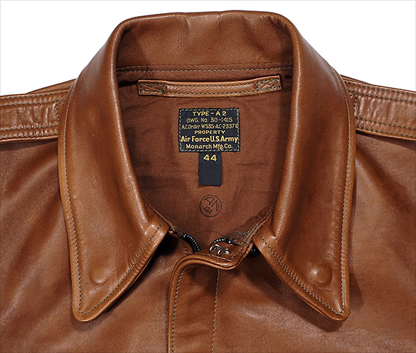 Good Wear Leather Monarch Type A-2 Jacket Collar