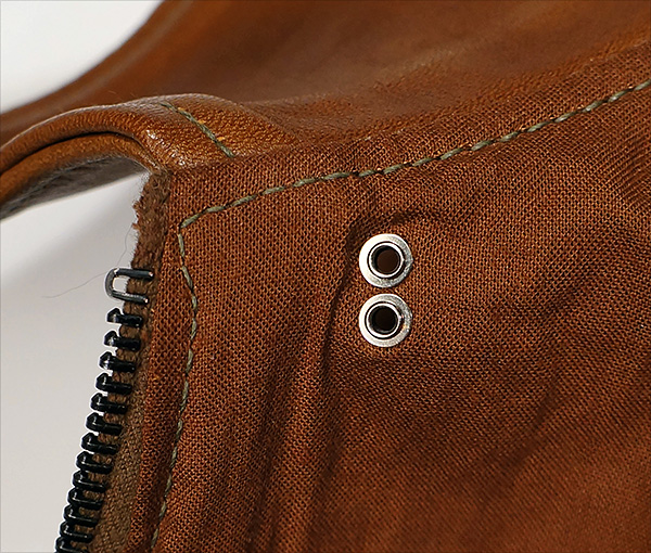 Good Wear Leather Monarch Type A-2 Jacket Eyelets