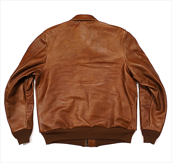 Good Wear Leather Monarch Type A-2 Jacket Reverse View Flat