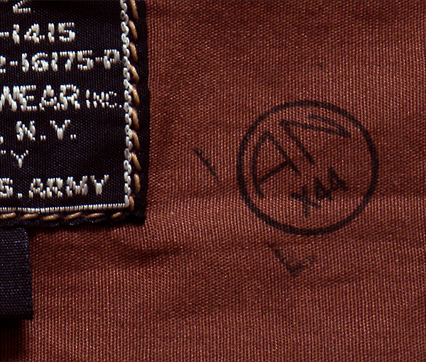 Good Wear Leather's Perry Sportswear Type A-2 AN Stamp