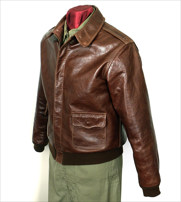 Good Wear Leather's Perry Sportswear Type A-2 Front View