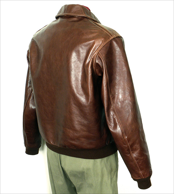 Good Wear Leather's Perry Sportswear Type A-2 Reverse View