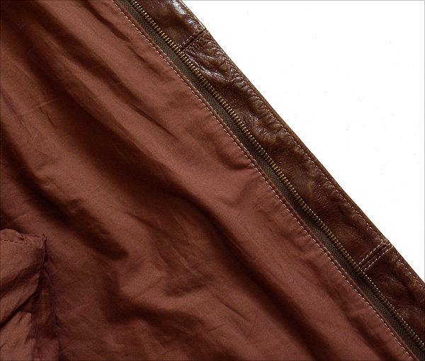 Good Wear Leather's Perry Sportswear Type A-2 Wind Flap Seams