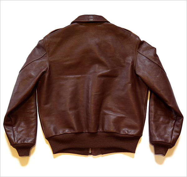 Good Wear Leather's Poughkeepsie Type A-2 Flight Jacket Flat Reverse