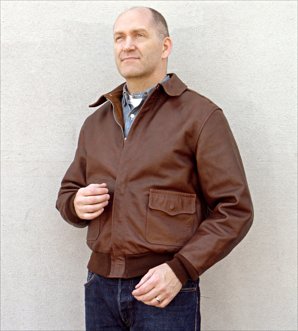 Good Wear Leather Rough Wear 42-1401-P Type A-2 Jacket