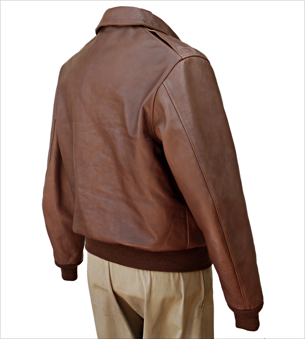 Good Wear Leather Rough Wear 42-1401-P Type A-2 Jacket Reverse View