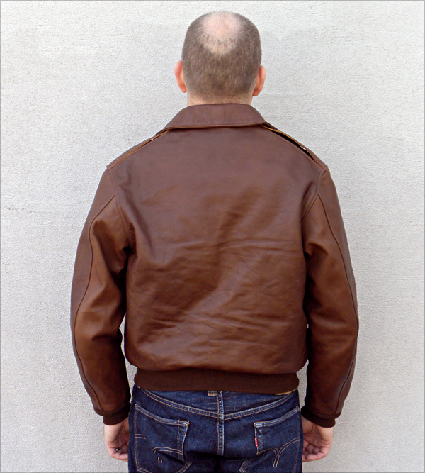 Good Wear Leather Rough Wear 42-1401-P Type A-2 Jacket Reverse View