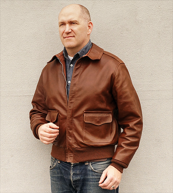 Good Wear Leather Rough Wear 42-1401-P Type A-2 Jacket