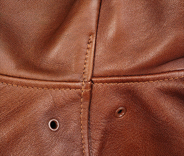 Good Wear Leather Rough Wear 42-1401-P Type A-2 Jacket Seams