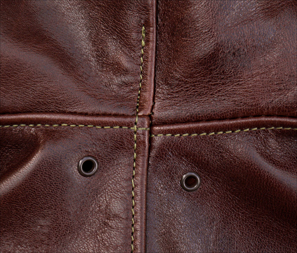 Good Wear Leather's Rough Wear Type A-2 Arm Seams