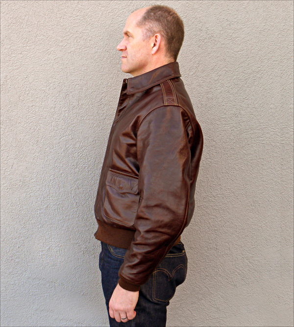 Good Wear Leather's Rough Wear Type A-2 Side View
