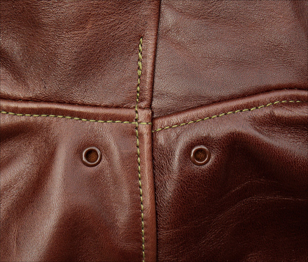 Good Wear Leather's Rough Wear Type A-2 Arm Seams