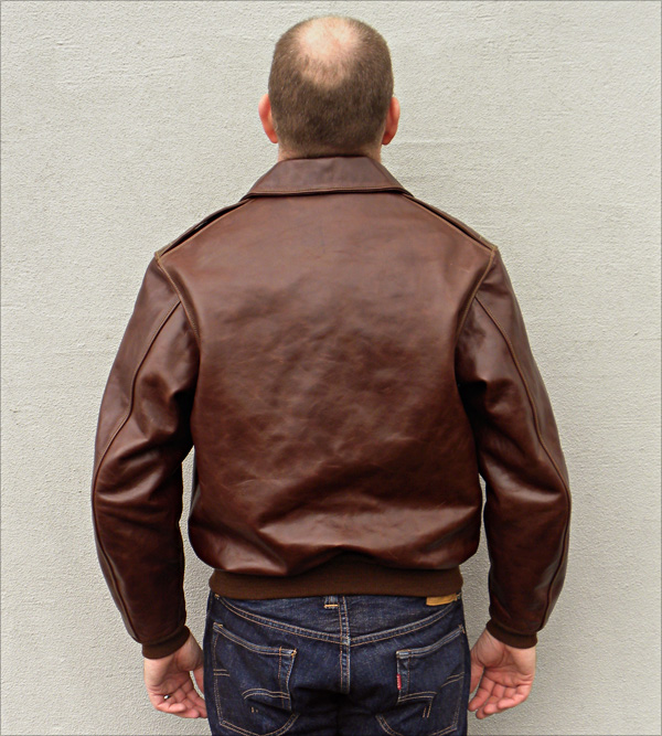 Good Wear Leather's Rough Wear Type A-2 Reverse View
