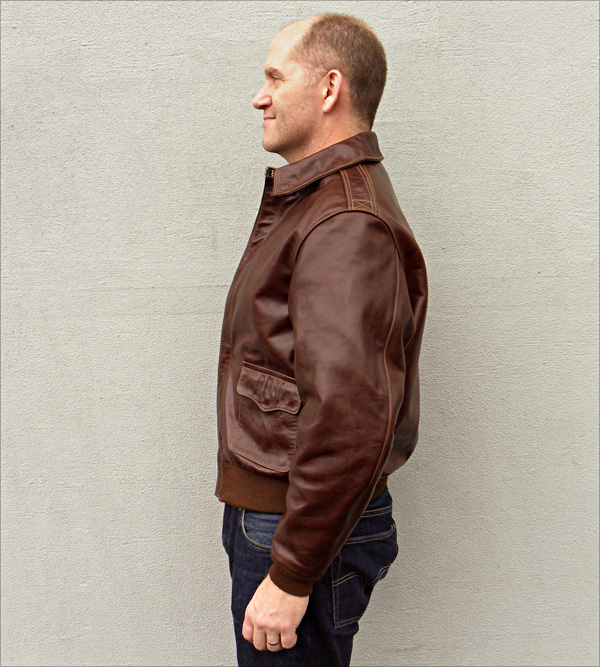 Good Wear Leather's Rough Wear Type A-2 Side View