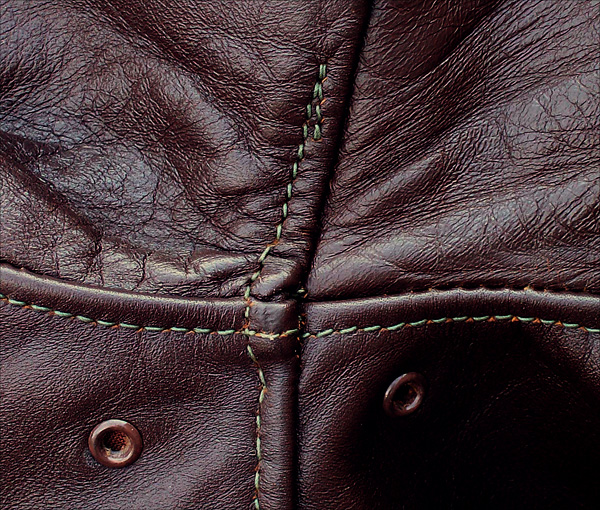 Good Wear Leather's Rough Wear Type A-2 Arm Seams 