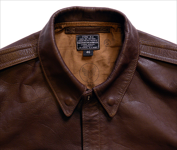 Good Wear Leather's Star Sportswear Type A-2 Jacket Collar