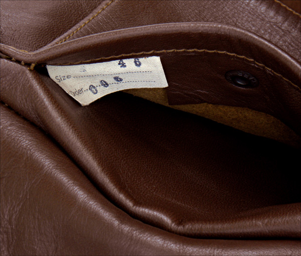 Good Wear Leather's Star Sportswear Type A-2 Jacket Pocket Tag